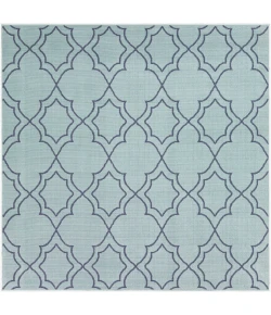 Livabliss Alfresco Pale Blue ALF-9652 7 ft. 3 in. X 7 ft. 3 in. Square Rug