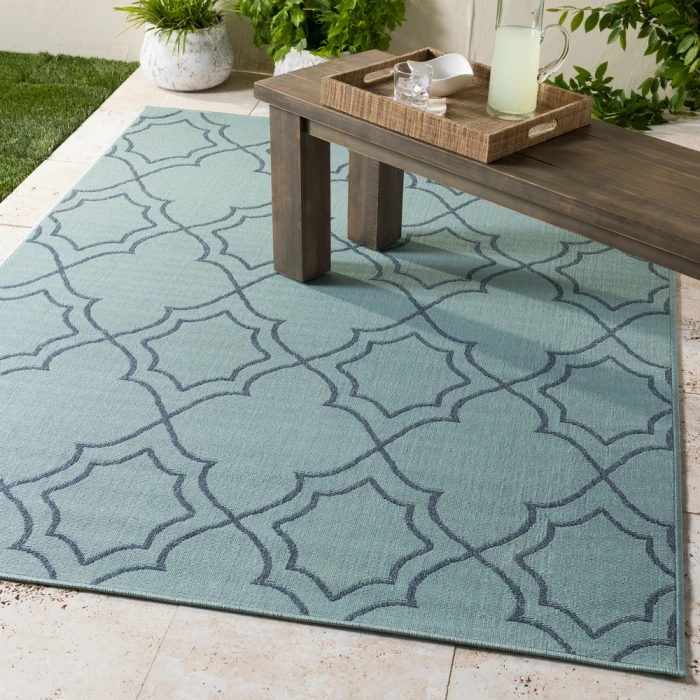 Alfresco ALF-9651 8'10" x 8'10" Machine Woven Rug