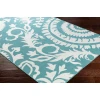 LIVABLISS Alfresco Teal ALF-9659 8ft.10in. x 8ft.10in. Round Rug