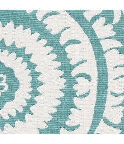 LIVABLISS Alfresco Teal ALF-9659 8ft.10in. x 8ft.10in. Round Rug