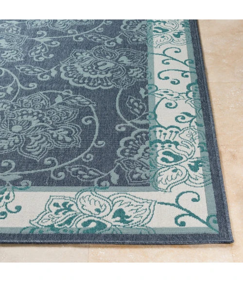 LIVABLISS Alfresco Navy ALF-9660 8ft.10in. x 8ft.10in. Square Rug