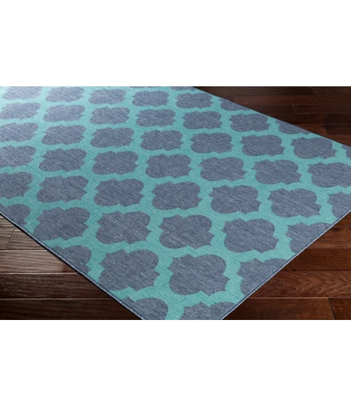 LIVABLISS Alfresco Navy ALF-9663 8ft.10in. x 8ft.10in. Round Rug