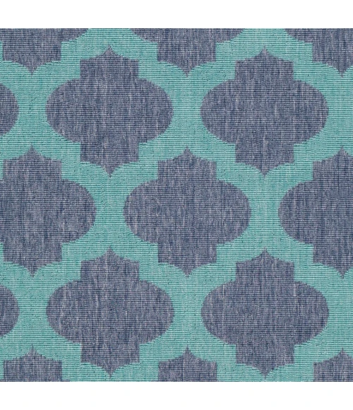 LIVABLISS Alfresco Navy ALF-9663 8ft.10in. x 8ft.10in. Round Rug