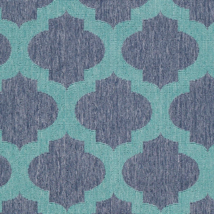 LIVABLISS Alfresco Navy ALF-9663 8ft.10in. x 8ft.10in. Round Rug