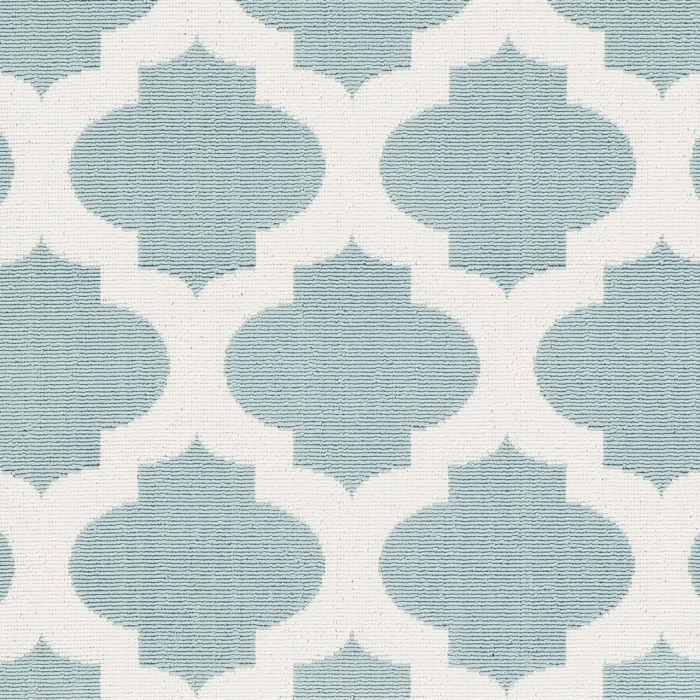 LIVABLISS Alfresco Pale Blue ALF-9664 8ft.10in. x 8ft.10in. Round Rug