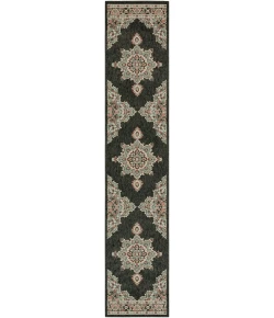 Livabliss Alfresco ALF9671 Black Sea Foam Area Rug 2 ft. 5 in. X 11 ft. 10 in. Runner
