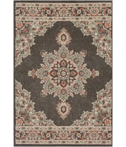 Livabliss Alfresco ALF9671 Black Sea Foam Area Rug 8 ft. 10 in. Round