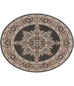 Livabliss Alfresco ALF9671 Black Sea Foam Area Rug 8 ft. 10 in. Round