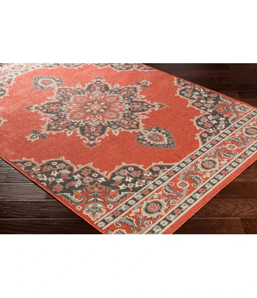 LIVABLISS Alfresco Rust ALF-9672 7ft.3in. x 7ft.3in. Square Rug