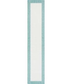 LIVABLISS Alfresco Teal ALF-9680 2ft.5in. x 11ft.10in. Rect. Rug
