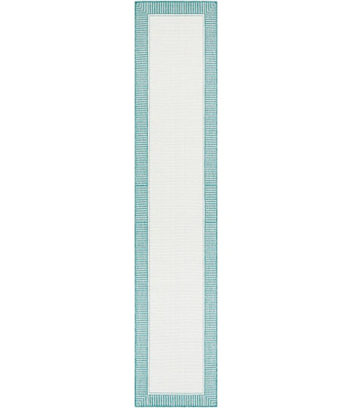 LIVABLISS Alfresco Teal ALF-9680 2ft.5in. x 11ft.10in. Rect. Rug