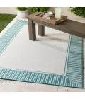 LIVABLISS Alfresco Teal ALF-9680 2ft.5in. x 11ft.10in. Rect. Rug