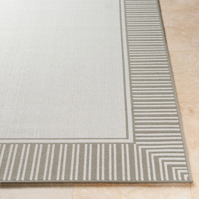 LIVABLISS Alfresco Taupe ALF-9681 7ft.3in. x 7ft.3in. Round Rug