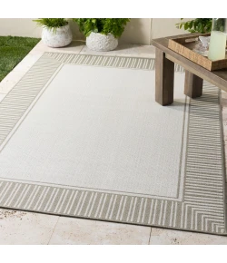 LIVABLISS Alfresco Taupe ALF-9681 7ft.3in. x 7ft.3in. Round Rug