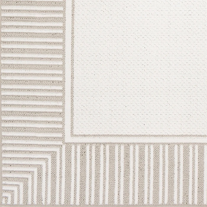 LIVABLISS Alfresco Taupe ALF-9681 7ft.3in. x 7ft.3in. Round Rug