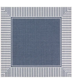 Livabliss Alfresco ALF9682 Charcoal White Area Rug 8 ft. 10 in. Square