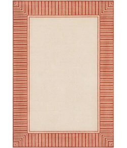 Livabliss Alfresco ALF9683 Burnt Orange Cream Area Rug 2 ft. 5 in. X 4 ft. 5 in. Rectangle