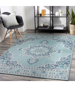 LIVABLISS Alfresco Blue ALF-9687 8ft.10in. x 12ft.10in. Rect. Rug