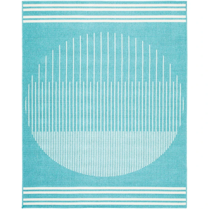 Alfresco ALF-9691 73" x 106" Machine Woven Rug