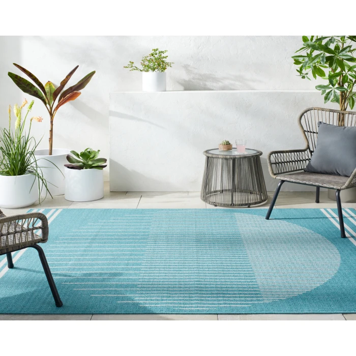 Alfresco ALF-9691 73" x 106" Machine Woven Rug