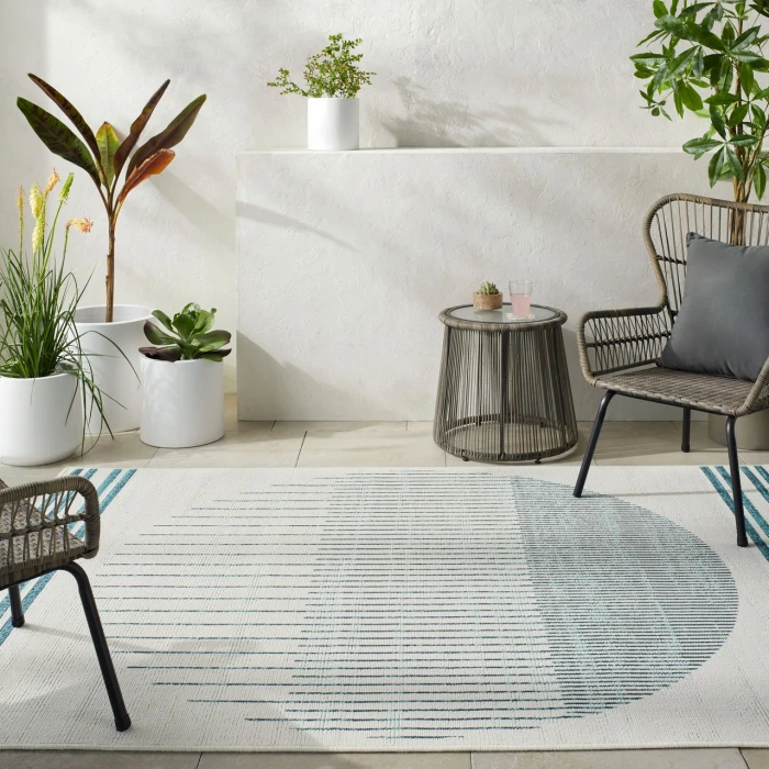 Alfresco ALF-9692 73" x 106" Machine Woven Rug