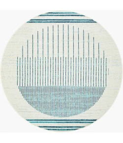 LIVABLISS Alfresco Ivory ALF-9692 7ft.3in. x 7ft.3in. Round Rug