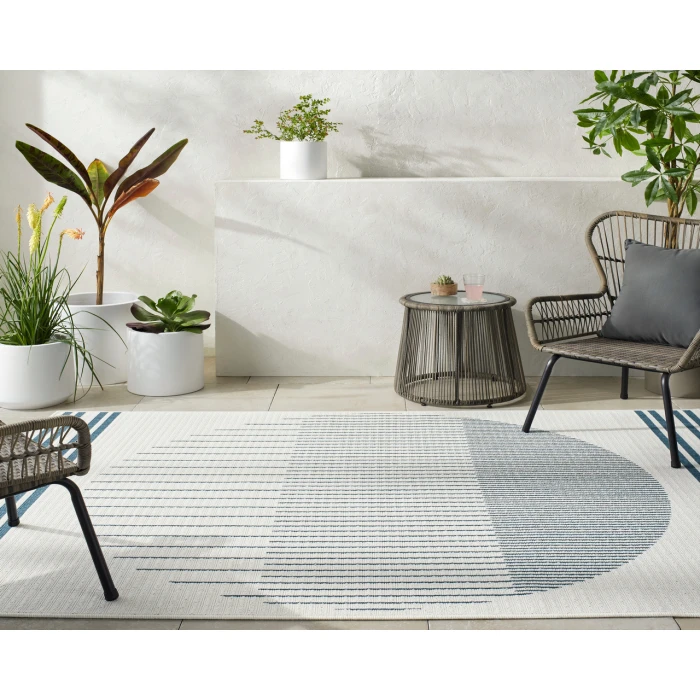 Alfresco ALF-9693 73" x 106" Machine Woven Rug