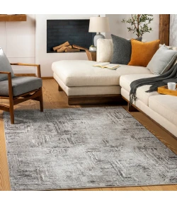 Livabliss Allegro ALG2321 Ivory Charcoal Area Rug 5 ft. 3 in. X 7 ft. Rectangle