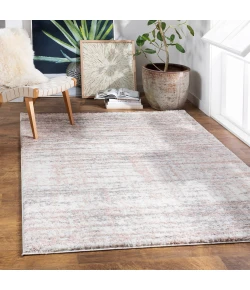 Livabliss Aliyah Shag ALH2305 Cream Medium Gray Area Rug 5 ft. 3 in. X 7 ft. 3 in. Rectangle