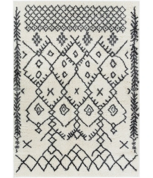 LIVABLISS Aliyah Shag White ALH-2314 5ft.3in. x 7ft. Rect. Rug
