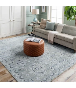 Surya Almeria ALM2302 Denim Black Area Rug 3 ft. X 10 ft. Runner