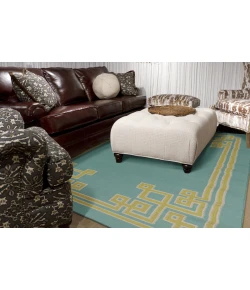 Surya Alameda AMD1010 Aqua Lime Area Rug 8 ft. X 11 ft. Rectangle