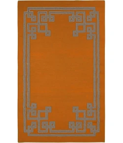 Surya Alameda AMD1016 Bright Orange Light Gray Area Rug 2 ft. X 3 ft. Rectangle