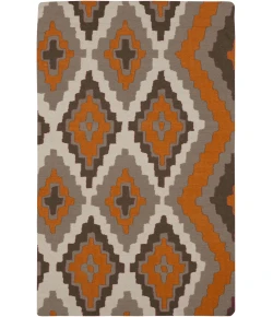 Surya Alameda AMD1030 Bright Orange Taupe Area Rug 2 ft. X 3 ft. Rectangle