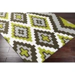 Surya Alameda AMD1049 Olive Dark Brown Area Rug 2 ft. 6 in. X 8 ft. Runner