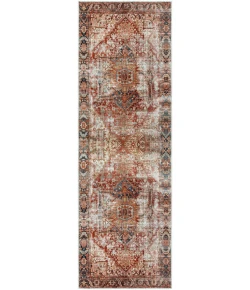 Livabliss Amelie AML2350 Burgundy Navy Area Rug 2 ft. 7 in. X 7 ft. 10 in. Runner