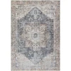 Livabliss Amelie AML2360 Ink Blue Medium Brown Area Rug 2 ft. X 2 ft. 11 in. Rectangle