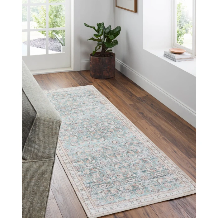 Livabliss Amelie Pale Blue AML-2403 2 ft. 7 in. X 7 ft. 10 in. Rect. Rug