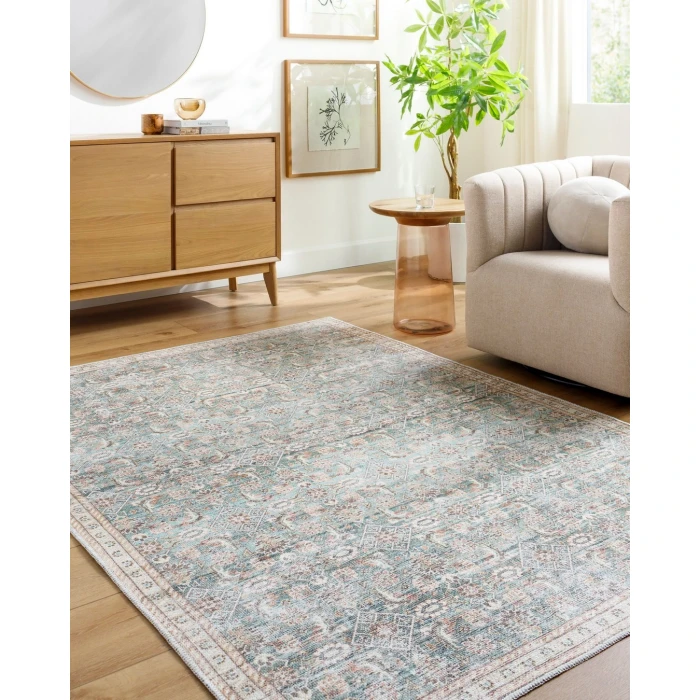 Livabliss Amelie Pale Blue AML-2403 6 ft. 7 in. X 9 ft. Rect. Rug