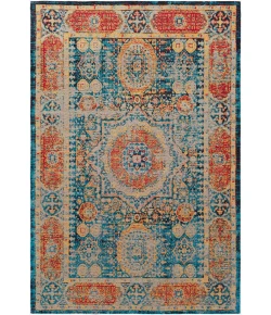 Surya Amsterdam AMS1009 Bright Blue Saffron Area Rug 5 ft. X 7 ft. 6 in. Rectangle