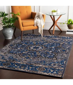 Surya Amsterdam AMS1017 Navy Charcoal Area Rug 2 ft. X 3 ft. Rectangle