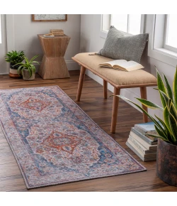 Livabliss Atlanta ANL2300 Off-White Blue Area Rug 2 ft. 7 in. X 12 ft. Runner
