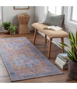 Livabliss Atlanta ANL2302 Camel Teal Area Rug 2 ft. 7 in. X 12 ft. Runner