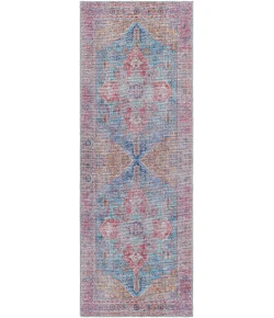 Livabliss Atlanta ANL2303 Brick Red Teal Area Rug 2 ft. 7 in. X 12 ft. Runner