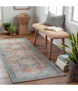 Livabliss Atlanta ANL2304 Brown Dark Green Area Rug 2 ft. 7 in. X 12 ft. Runner