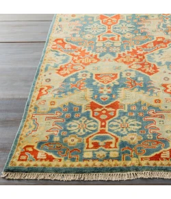 Surya Antolya ANT9712 Sky Blue Burnt Orange Area Rug 5 ft. 6 in. X 8 ft. 6 in. Rectangle