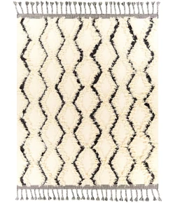 Livabliss Apache APA2300 Cream Black Area Rug 8 ft. X 10 ft. Rectangle