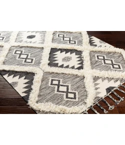 Livabliss Apache APA2303 Black Cream Area Rug 6 ft. X 9 ft. Rectangle