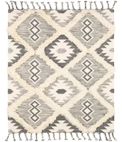 Livabliss Apache APA2305 Charcoal Cream Area Rug 5 ft. X 7 ft. 6 in. Rectangle
