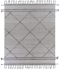 Livabliss Apache APA2306 Black Cream Area Rug 8 ft. X 10 ft. Rectangle
